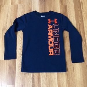 Under armour long sleeve thermal 7 8 boys waffle